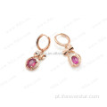 Novos brincos modelo 14k rose brinco de ouro por atacado